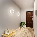 Fabas Luce Luminaire mural GIOTTO Ø 30CM SINGLE direct, indirect IP20, satiné, blanche gradable