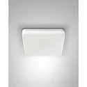 Plafonnier extérieur FOLK carré IP65, blanche gradable