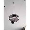 Fabas Luce Luminaire à suspension ARABELLA langue IP20, couleurs fumée, noir gradable