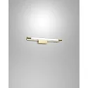Luminaire de miroir RAPALLO 40CM cylindrique, commutable IP44, laiton satiné 