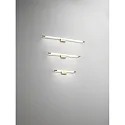 Luminaire de miroir RAPALLO 40CM cylindrique, commutable IP44, laiton satiné 