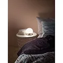 Fabas Luce Lampe de table MORGANA court, dimmable G9 IP20, nickel satiné gradable