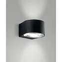 Luminaire mural d’extérieur LAO haut bas, à 2 flammes IP65, noir 