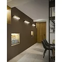 Fabas Luce Luminaire mural BANNY haut bas IP20, laiton, satiné gradable