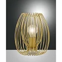 table lamp CAMP E27 IP20, gold matt dimmable