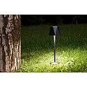 Lampe de table à accu KATY haut / bas, avec connexion USB, avec variateur tactile IP54, noir gradable