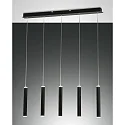 Luminaire à suspension PRADO IP20, satiné, noir gradable