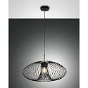 Luminaire à suspension FASSA E27 IP20, noir 