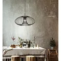 Fabas Luce Luminaire à suspension FASSA E27 IP20, noir 