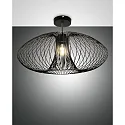 Luminaire de plafond FASSA E27 IP20, noir 