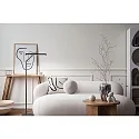 Lampadaire BEBA CCT Switch, réglable, avec variateur tactile IP20, argent mat gradable