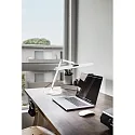 Fabas Luce Lampe de bureau BEBA CCT Switch, réglable, avec variateur tactile IP20, argent mat gradable