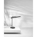 Fabas Luce Lampe de bureau BEBA CCT Switch, réglable, avec variateur tactile IP20, argent mat gradable