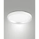Luminaire de plafond ISY Ø 35CM CCT Switch, avec anneau décoratif, avec espaceur IP20, blanche gradable