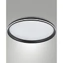 Luminaire de plafond ISY Ø 55CM CCT Switch, avec anneau décoratif, avec espaceur IP20, noir gradable