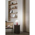 Fabas Luce Lampe de table BLIP CCT Switch, avec prise de courant IP20, rouge brique gradable