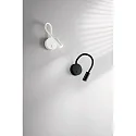 Fabas Luce Luminaire mural FLUX avec bras flexible IP20, noir