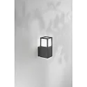 Fabas Luce Luminaire mural d’extérieur SMUK E27 IP54, gris foncé