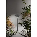 Borne d'éclairage solaire PALMER avec capteur IP54, gris foncé