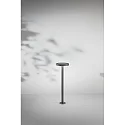 Fabas Luce solar bollard lamp PALMER with sensor IP54, dark grey
