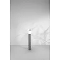 Fabas Luce Borne d'éclairage GORLA E27 IP54, gris foncé