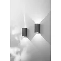 Fabas Luce Luminaire mural d’extérieur LULY IP65, gris foncé