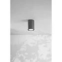 Fabas Luce Plafonnier extérieur MANU E27 IP54, gris foncé