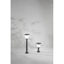 Fabas Luce Borne d'éclairage THIAGO 30 E27 IP65, gris foncé