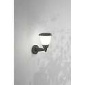 Fabas Luce Luminaire mural d’extérieur THIAGO E27 IP54, gris foncé