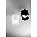Luminaire de surface PACA rond IP20, satiné, blanche
