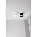 surface luminaire COIBA square IP20, satined, white