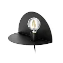 Luminaire mural NIT E27 IP20, noir mat