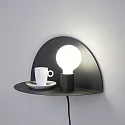 Faro wall luminaire NIT E27 IP20, black matt