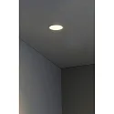 Faro Plafonnier encastré FRESH GU10 IP20, blanc mat