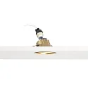 Faro ceiling recessed luminaire FRESH GU10 IP20, gold matt