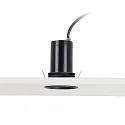 Faro Plafonnier encastré FRESH GU10 IP65, noir mat