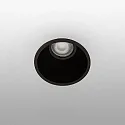 Faro Plafonnier encastré FRESH GU10 IP44, noir mat