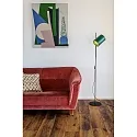 Faro Lampadaire GUADALUPE E27 IP20, vert, noir mat 