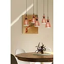 Faro Luminaire à suspension RETRO 5 flammes E14 IP20, cuivre, mat 