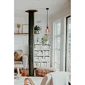 Faro Luminaire à suspension RETRO E14 IP20, cuivre, mat 