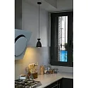Faro Luminaire à suspension RETRO E14 IP20, cuivre, noir mat 