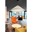 Faro Luminaire à suspension SAIGON IN 4 flammes E27 IP20, noir mat, couleur naturelle 