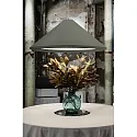 Faro Luminaire à suspension SAIGON IN 4 flammes E27 IP20, olive verte, noir mat 