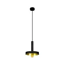 Luminaire à suspension WHIZZ E27 IP20, or, noir 