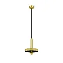 Luminaire à suspension WHIZZ E27 IP20, or, noir 