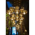 Faro Luminaire à suspension WHIZZ E27 IP20, or, noir 