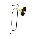 Luminaire mural WHIZZ E27 IP20, or, noir 