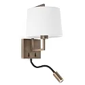 Luminaire mural FRAME E27 IP20, blanche, or antique 