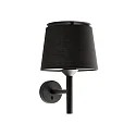 Luminaire mural SAVOY E27 IP20, noir mat 