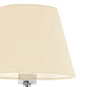 Luminaire mural ETERNA E27 IP20, beige, chrome 